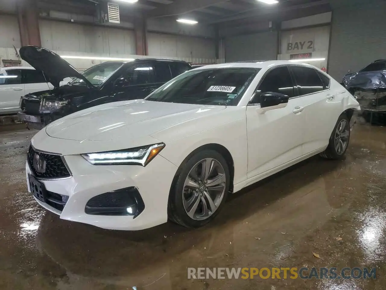 1 Photograph of a damaged car 19UUB5F60MA000909 ACURA TLX 2021