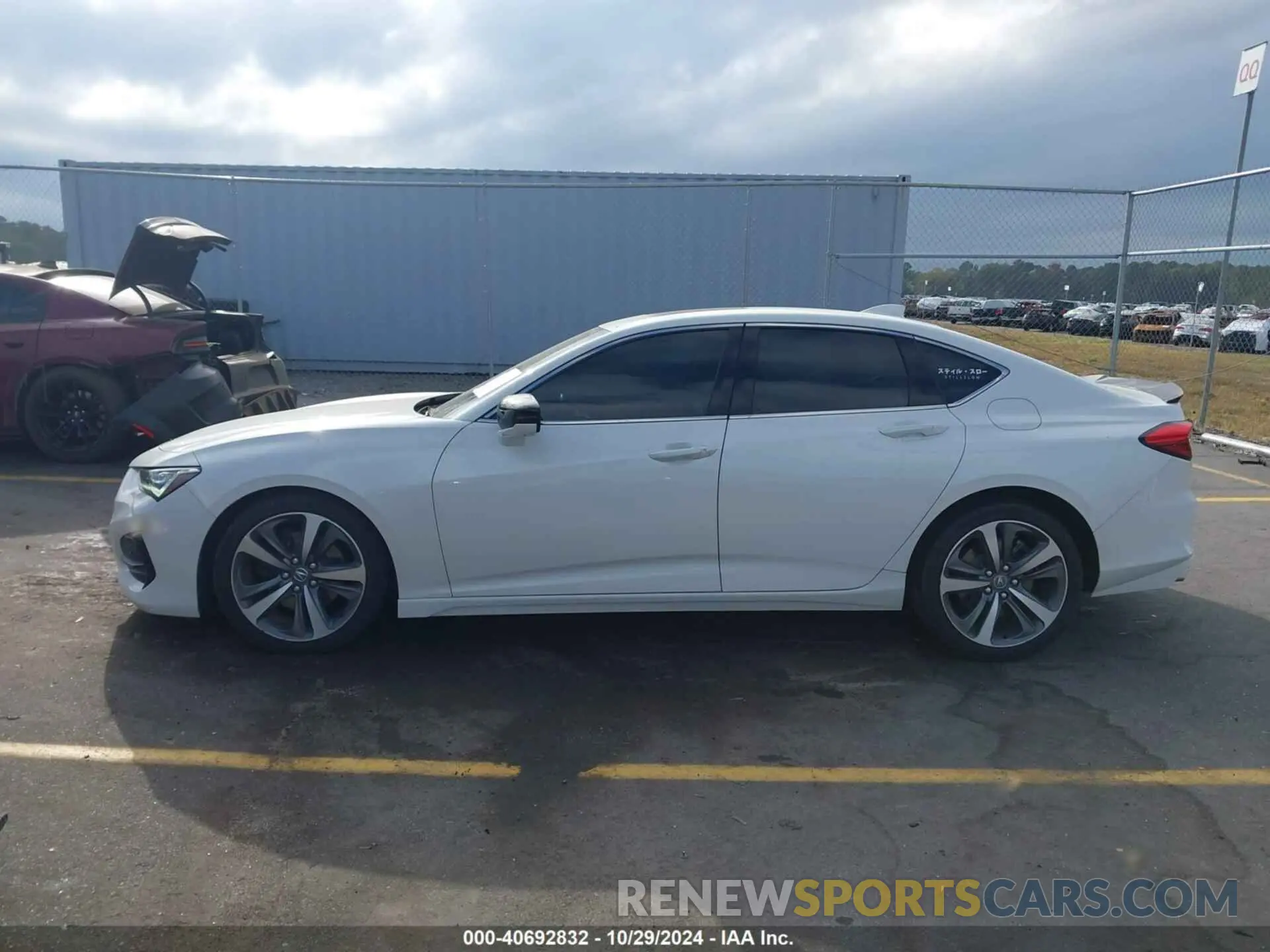 14 Photograph of a damaged car 19UUB5F60MA003776 ACURA TLX 2021