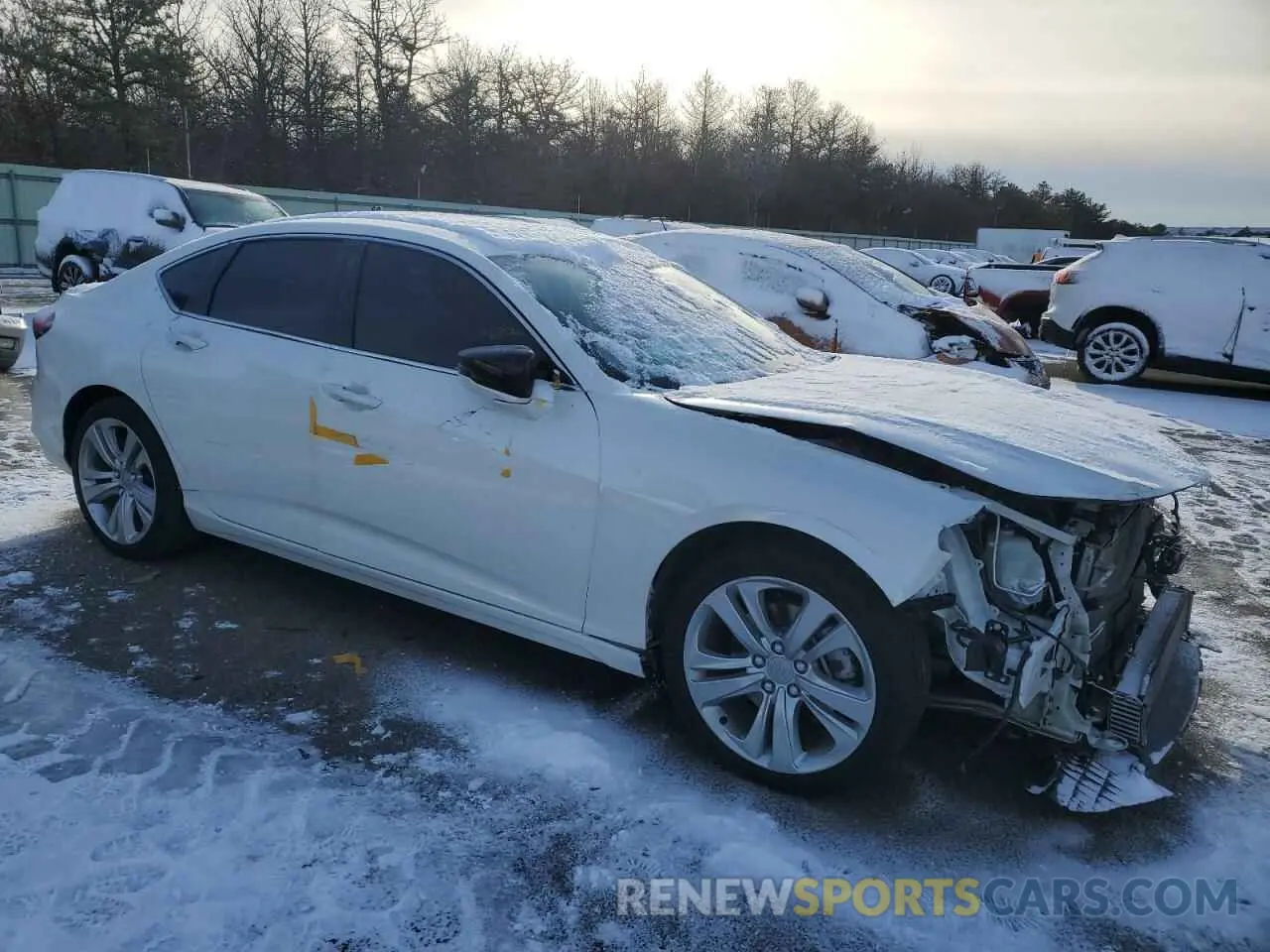 4 Photograph of a damaged car 19UUB6F43MA006630 ACURA TLX 2021