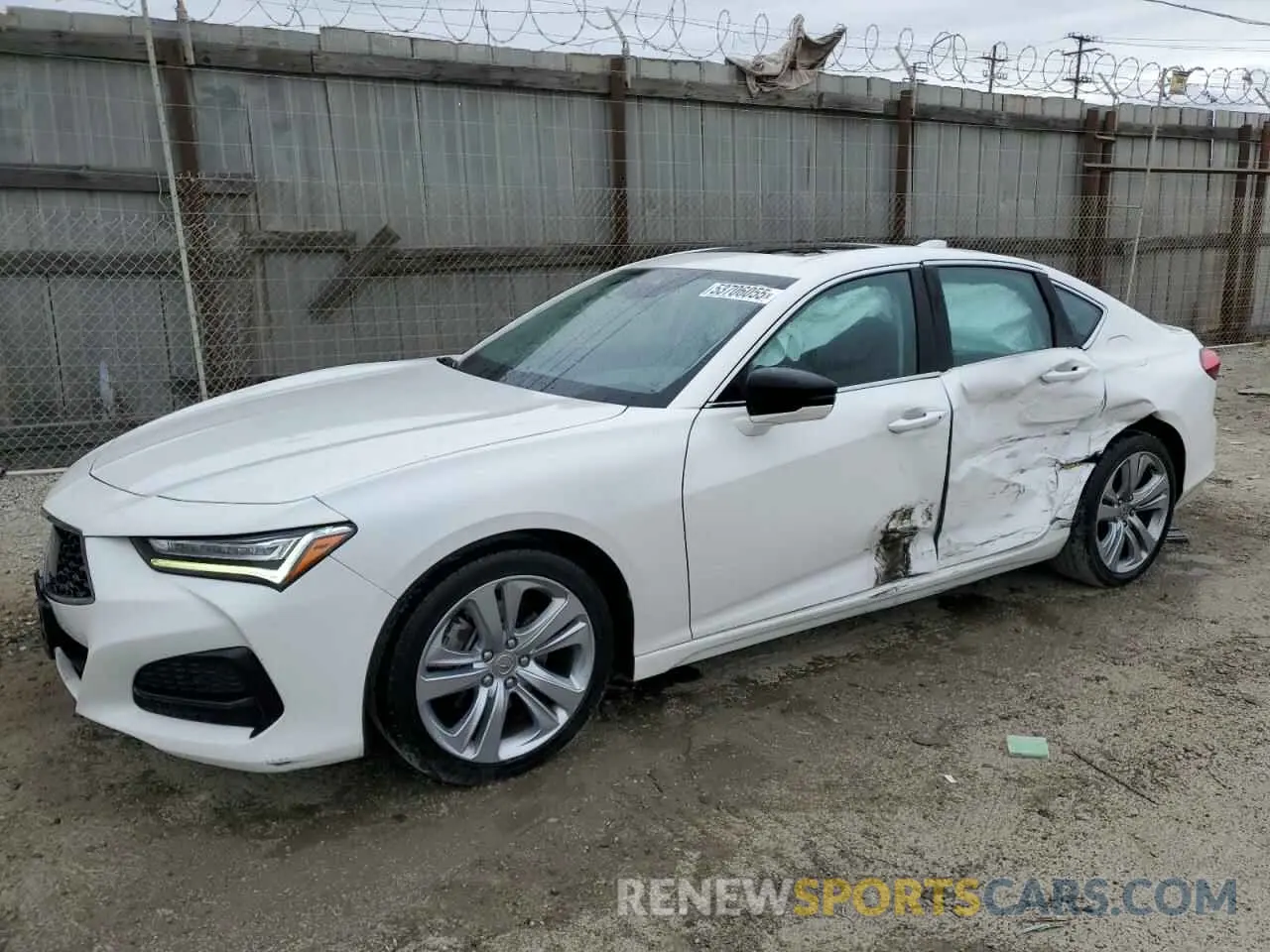 1 Photograph of a damaged car 19UUB6F43MA006790 ACURA TLX 2021