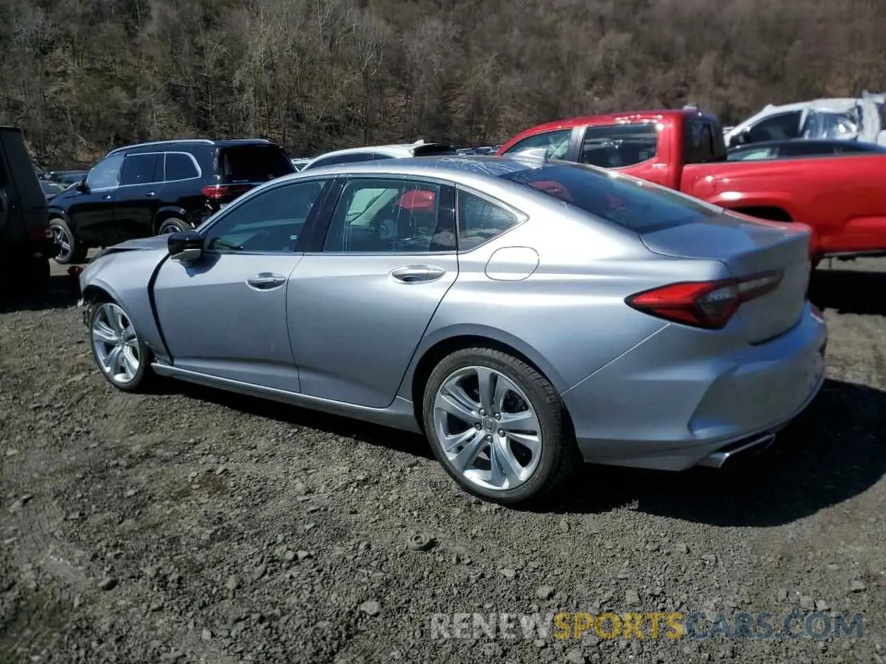 2 Photograph of a damaged car 19UUB6F43MA010418 ACURA TLX 2021