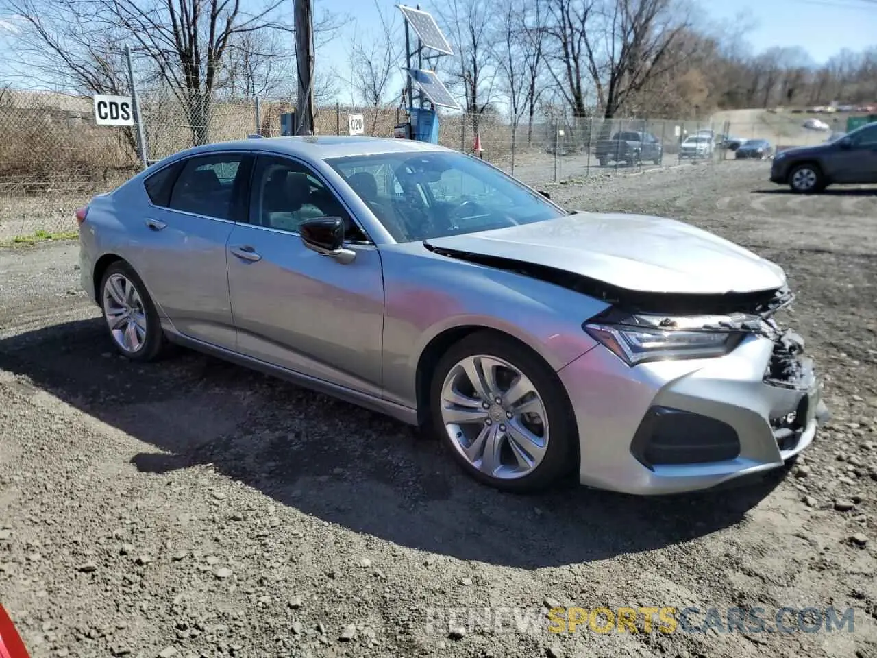 4 Photograph of a damaged car 19UUB6F43MA010418 ACURA TLX 2021