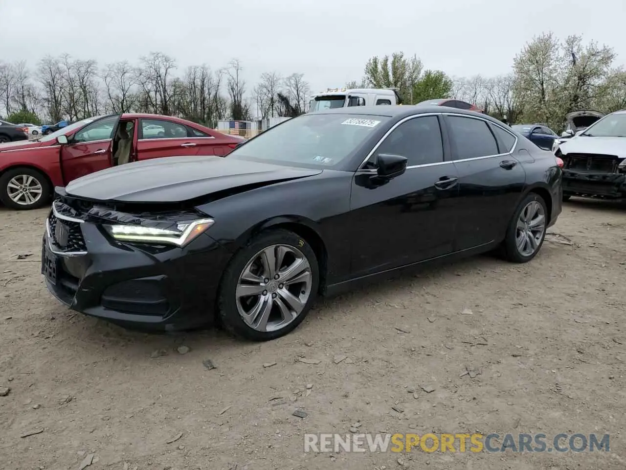 1 Photograph of a damaged car 19UUB6F44MA001226 ACURA TLX 2021
