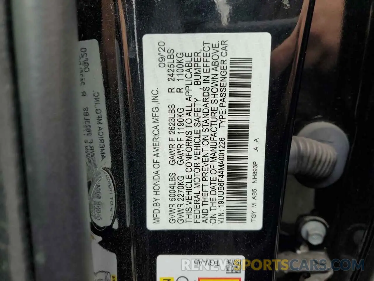 14 Photograph of a damaged car 19UUB6F44MA001226 ACURA TLX 2021
