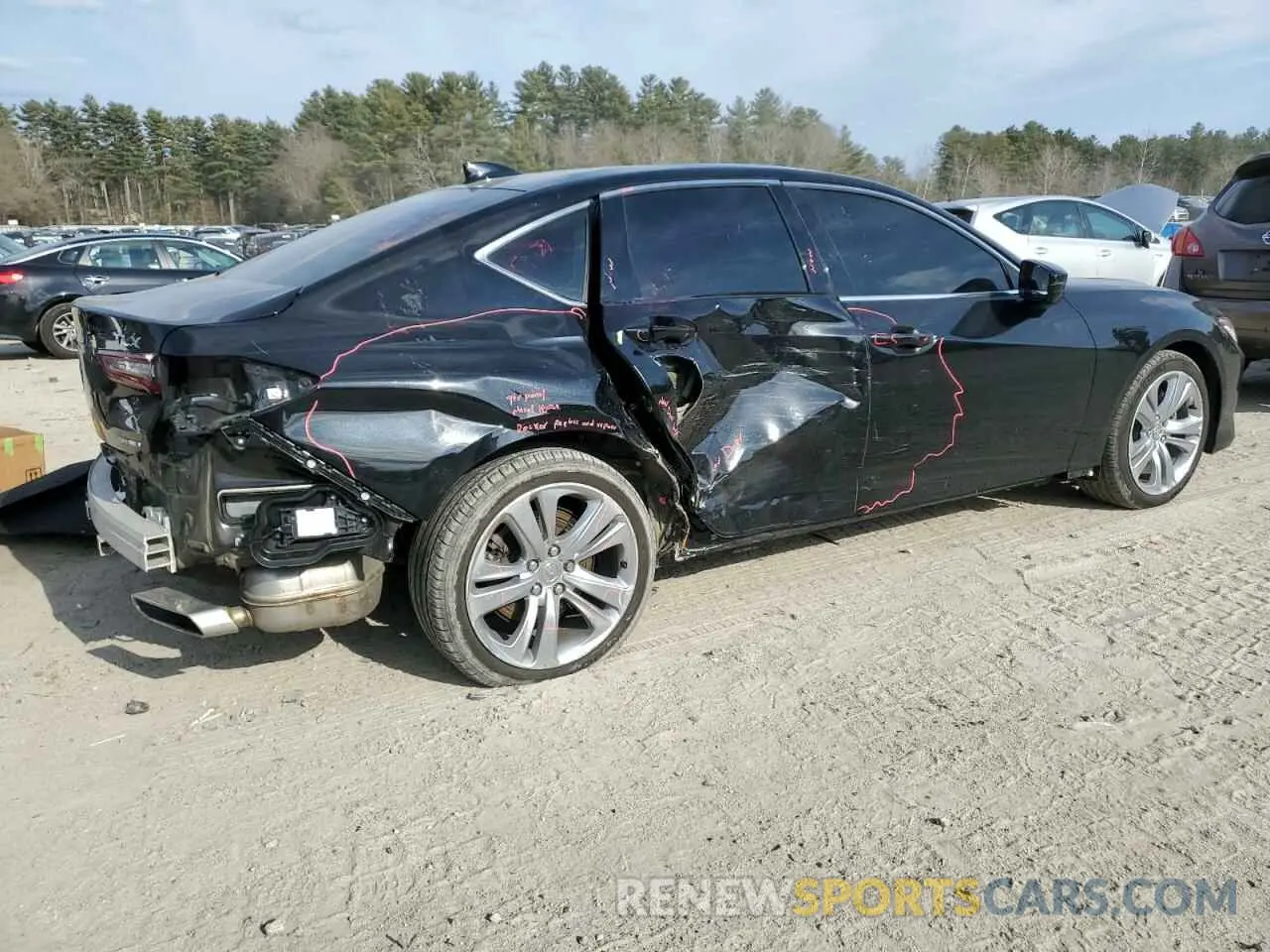 3 Photograph of a damaged car 19UUB6F4XMA006575 ACURA TLX 2021