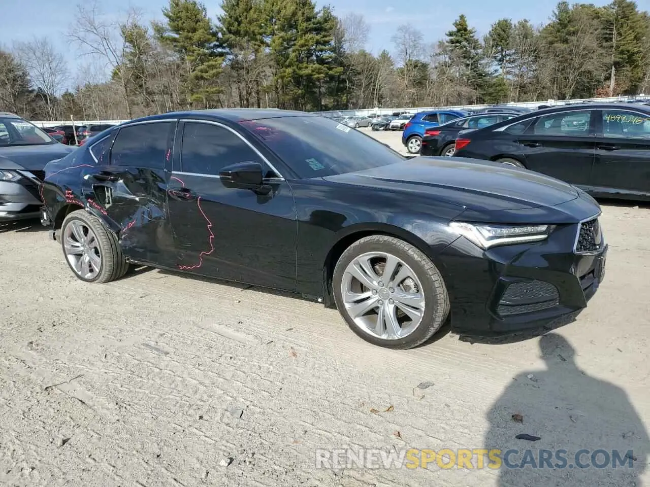 4 Photograph of a damaged car 19UUB6F4XMA006575 ACURA TLX 2021