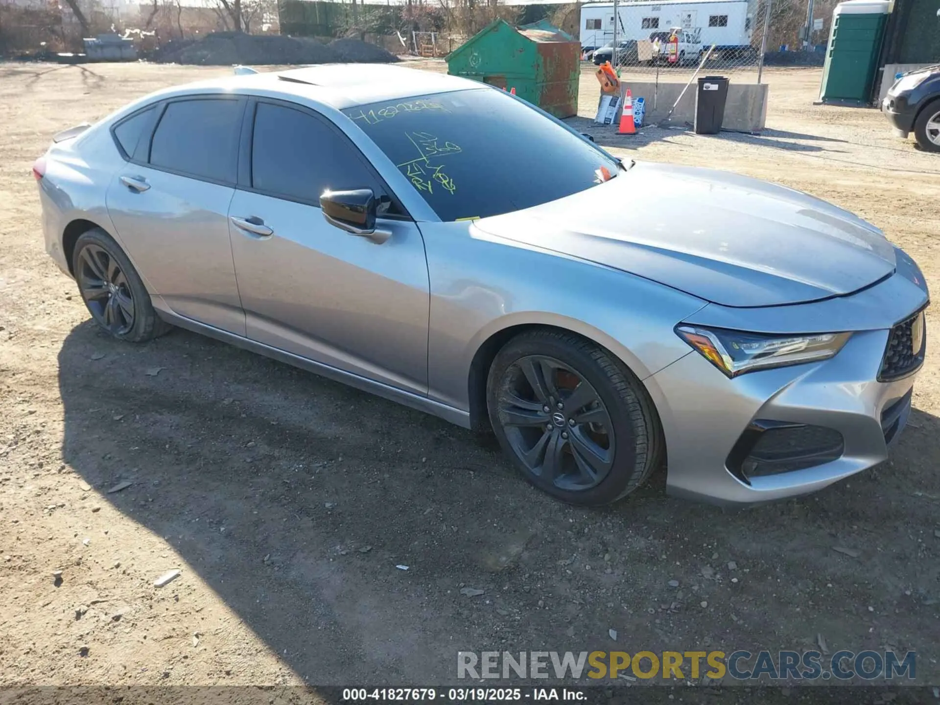 1 Photograph of a damaged car 19UUB6F51MA009292 ACURA TLX 2021
