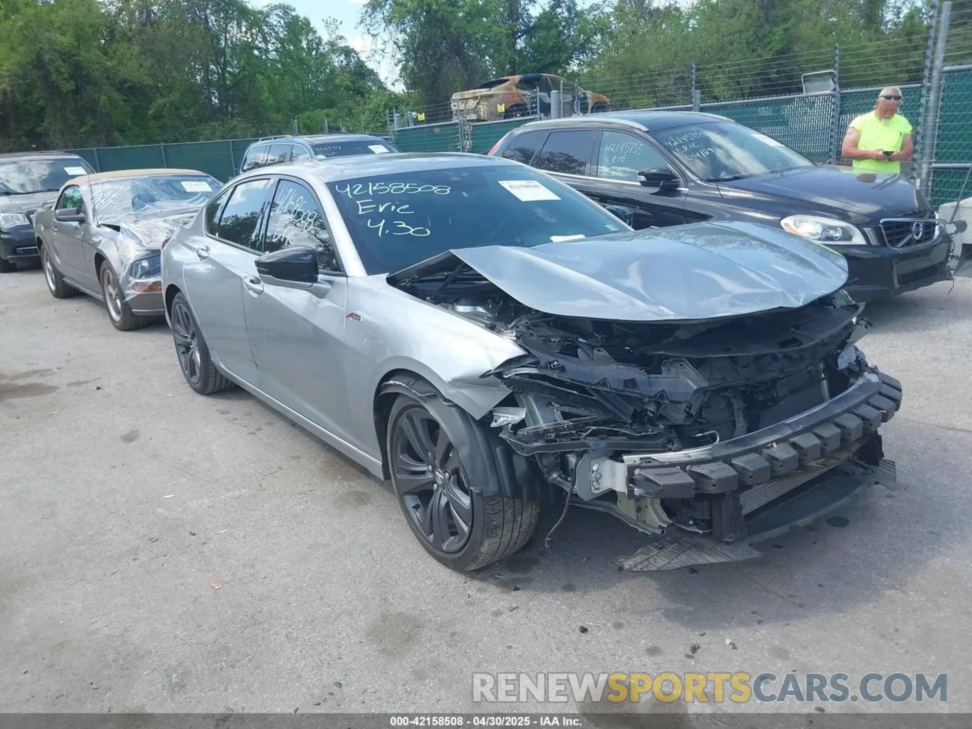 1 Photograph of a damaged car 19UUB6F53MA003252 ACURA TLX 2021