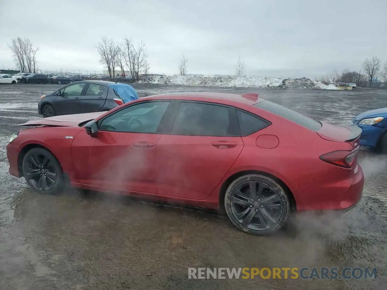 2 Photograph of a damaged car 19UUB6F53MA800181 ACURA TLX 2021