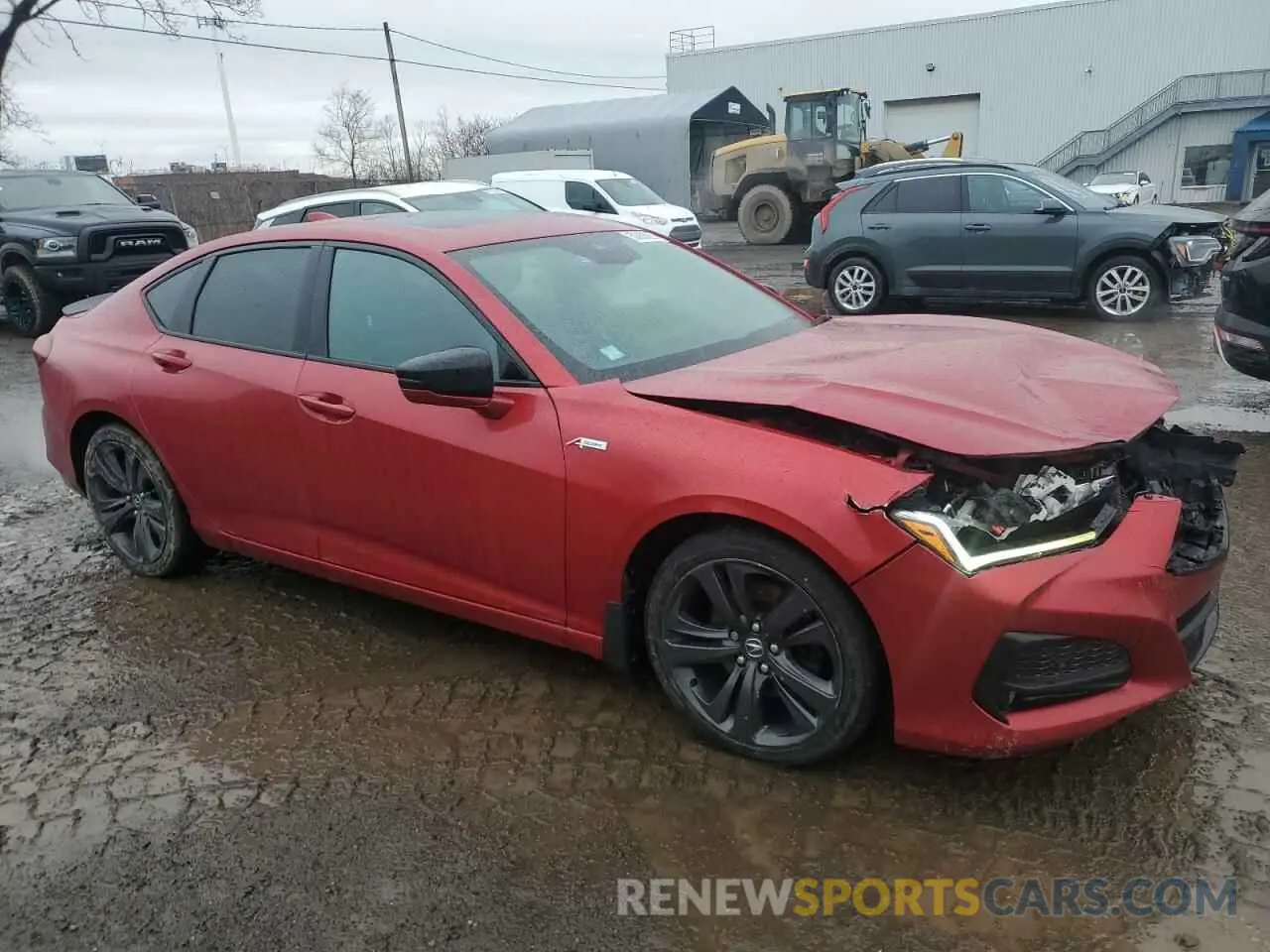 4 Photograph of a damaged car 19UUB6F53MA800181 ACURA TLX 2021
