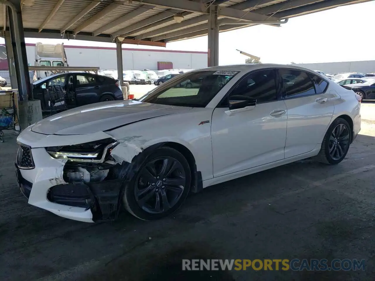 1 Photograph of a damaged car 19UUB6F54MA006368 ACURA TLX 2021