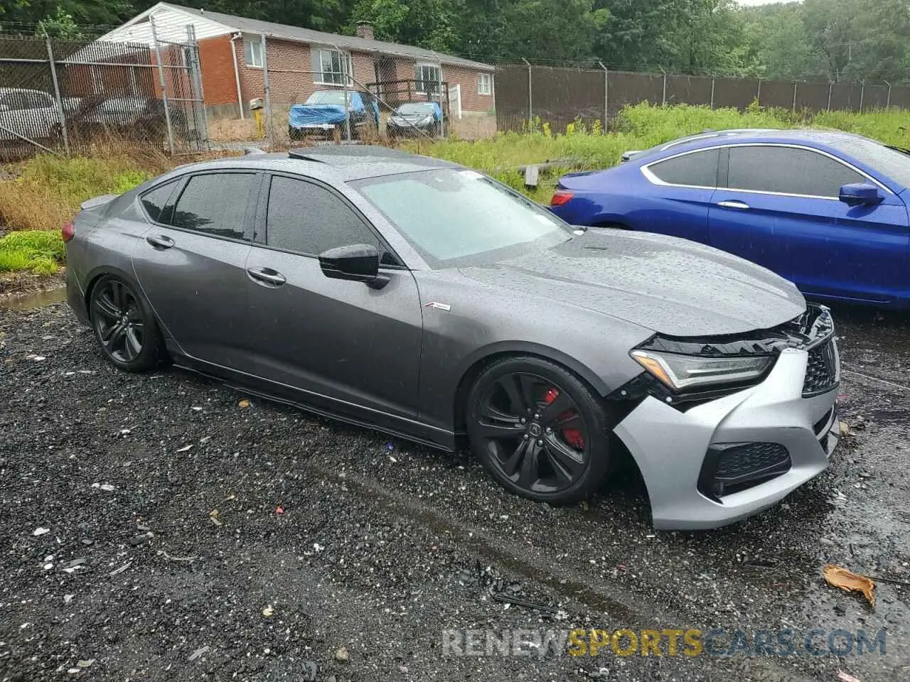 4 Фотография поврежденного автомобиля 19UUB6F56MA009384 ACURA TLX 2021