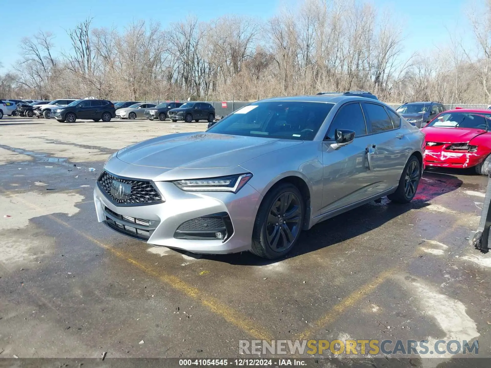 2 Photograph of a damaged car 19UUB6F56MA012043 ACURA TLX 2021