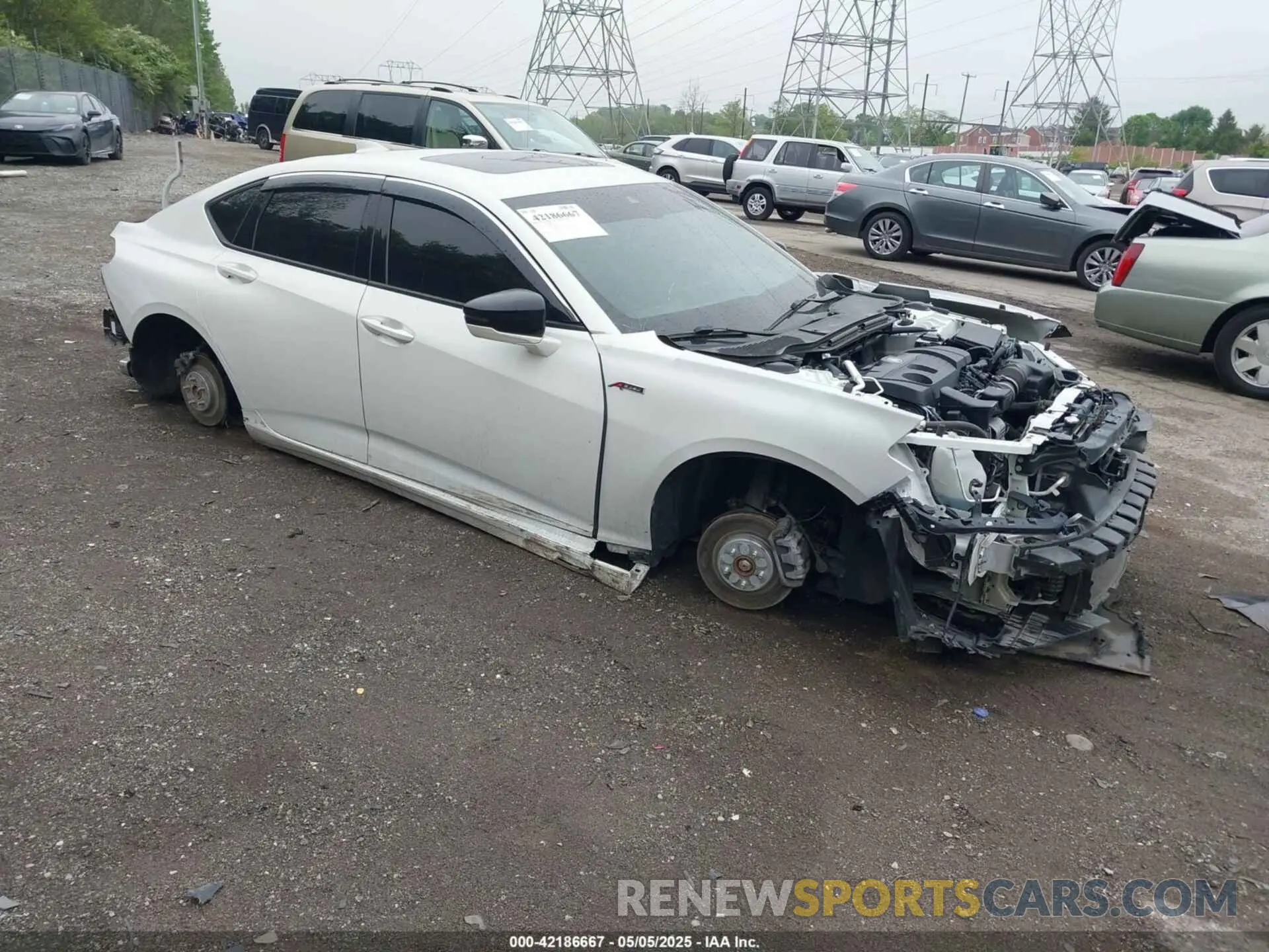 1 Фотография поврежденного автомобиля 19UUB6F5XMA002115 ACURA TLX 2021