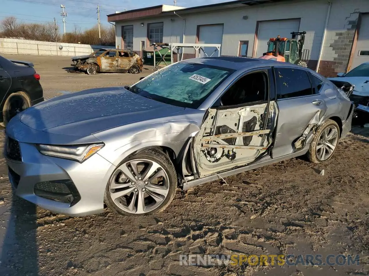 1 Photograph of a damaged car 19UUB6F63MA001512 ACURA TLX 2021