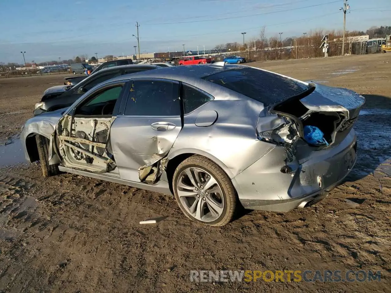 2 Photograph of a damaged car 19UUB6F63MA001512 ACURA TLX 2021