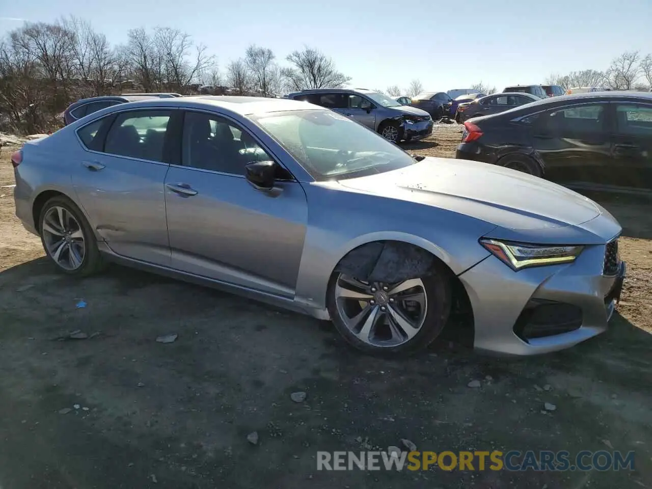 4 Фотография поврежденного автомобиля 19UUB6F65MA001513 ACURA TLX 2021