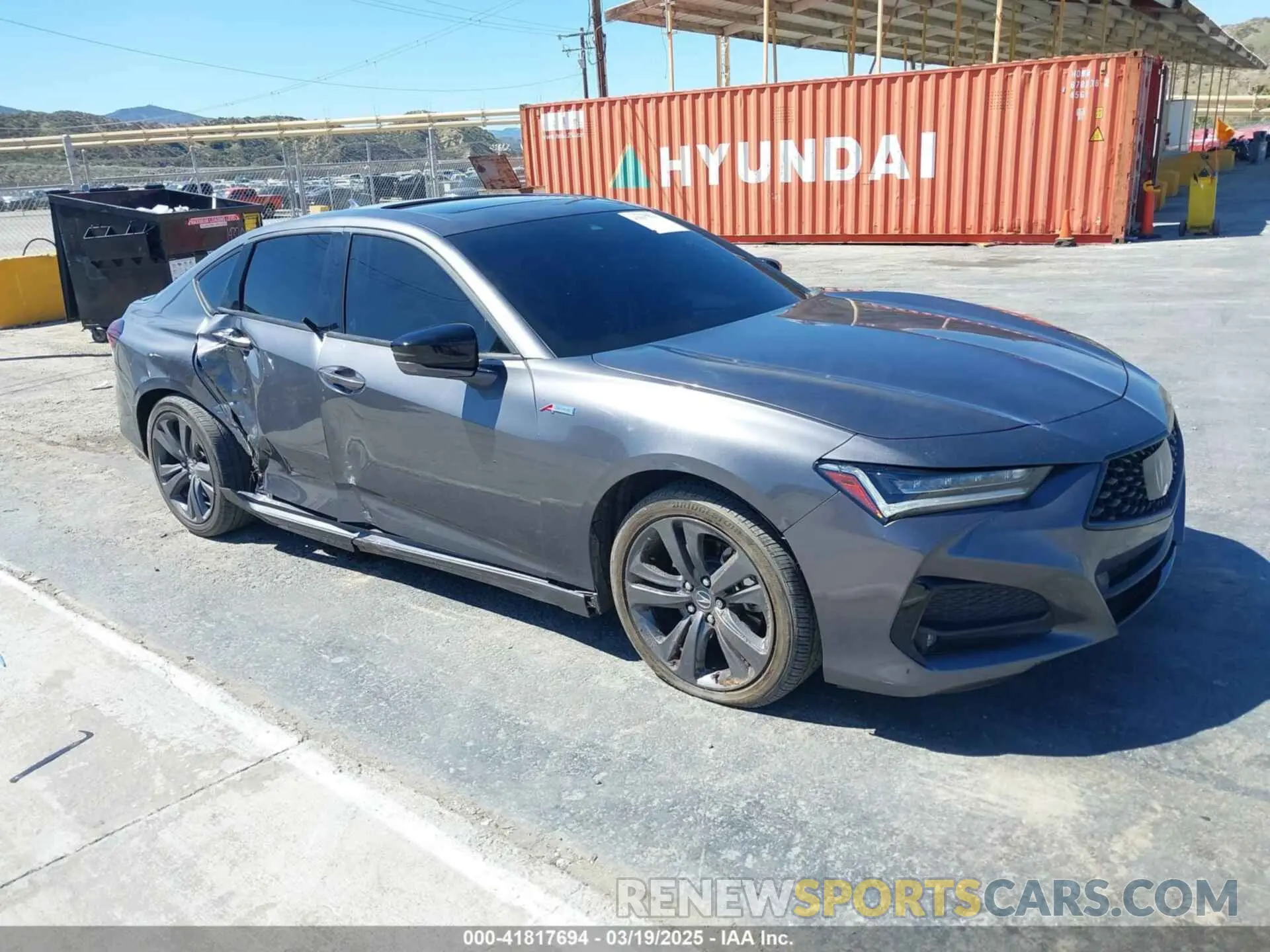 1 Photograph of a damaged car 19UUB5F52NA003934 ACURA TLX 2022