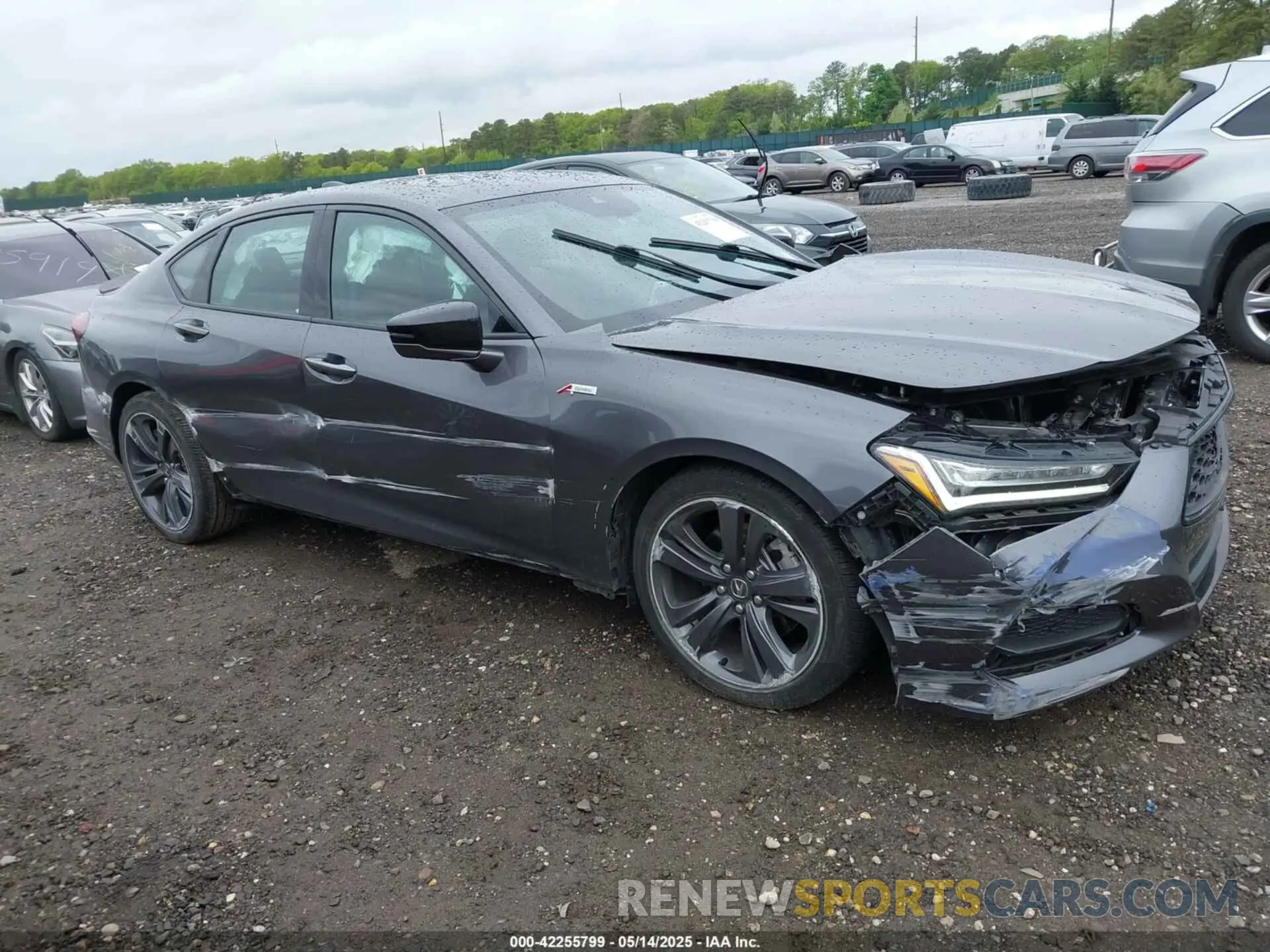 1 Photograph of a damaged car 19UUB5F55NA002986 ACURA TLX 2022