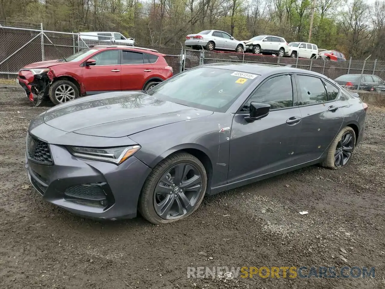 1 Photograph of a damaged car 19UUB5F5XNA004362 ACURA TLX 2022