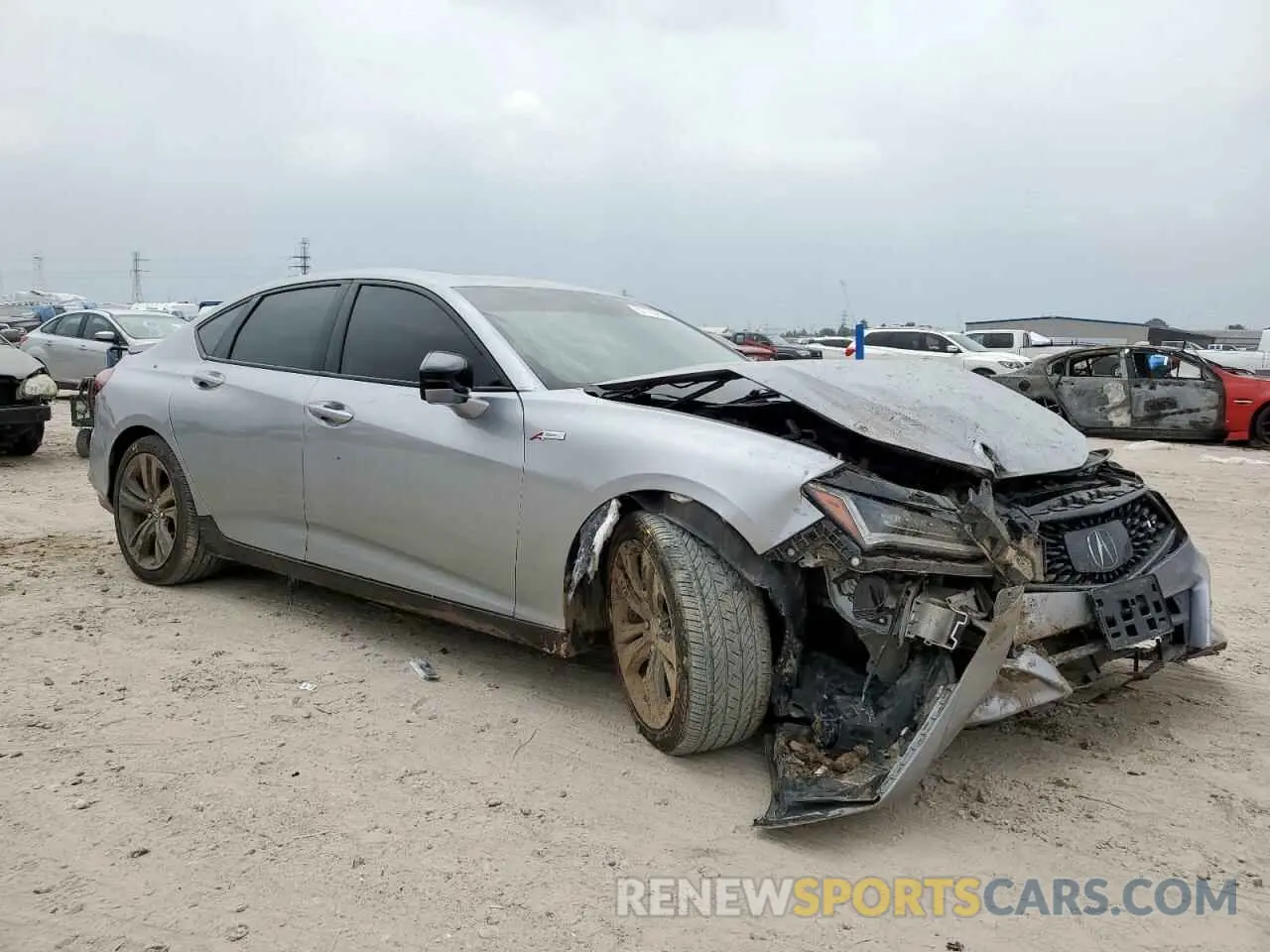 4 Photograph of a damaged car 19UUB5F5XNA005186 ACURA TLX 2022
