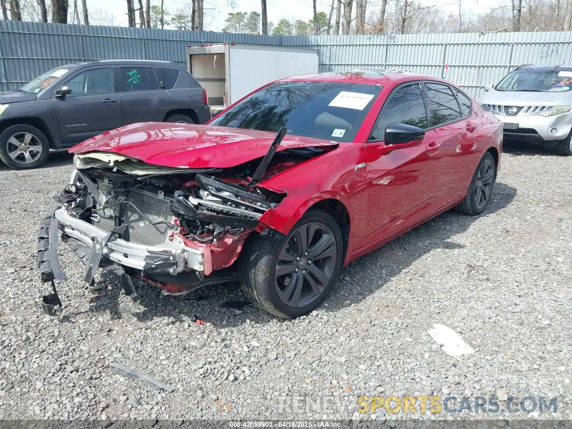 2 Photograph of a damaged car 19UUB6F50NA003002 ACURA TLX 2022