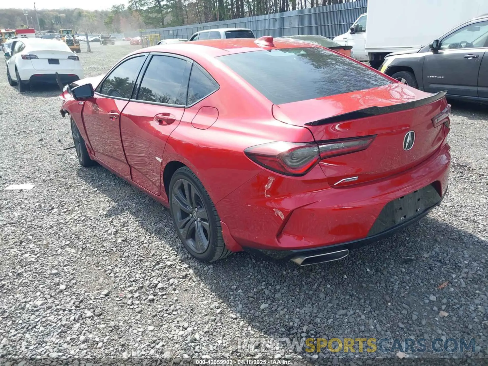 3 Photograph of a damaged car 19UUB6F50NA003002 ACURA TLX 2022