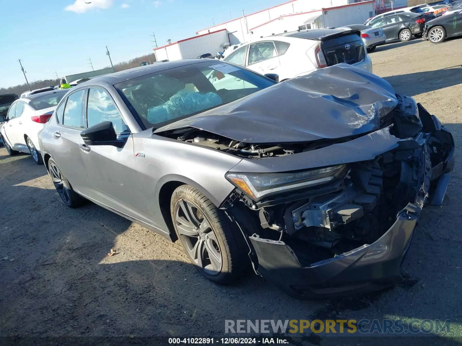 1 Photograph of a damaged car 19UUB6F52NA003485 ACURA TLX 2022