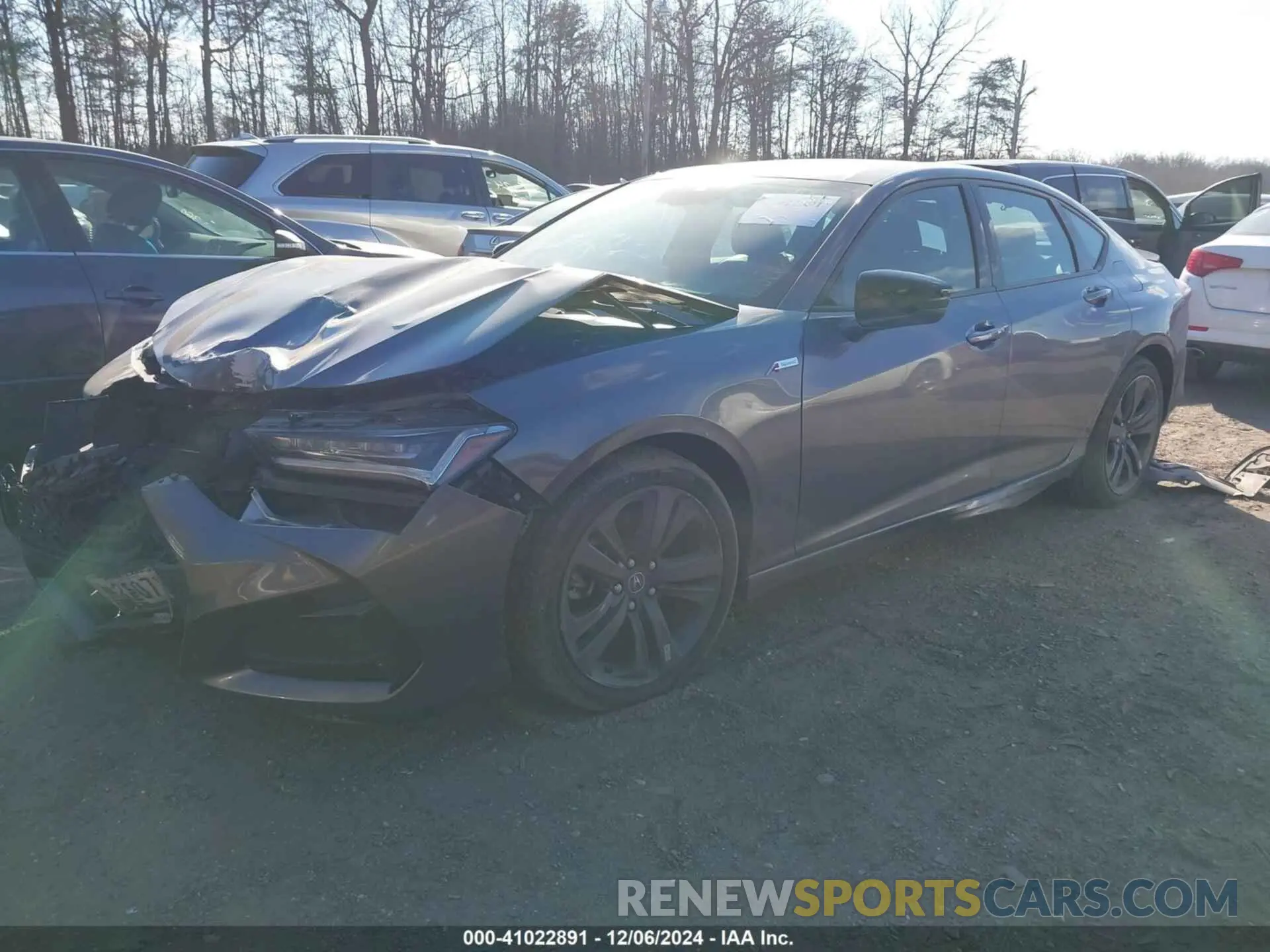 2 Photograph of a damaged car 19UUB6F52NA003485 ACURA TLX 2022