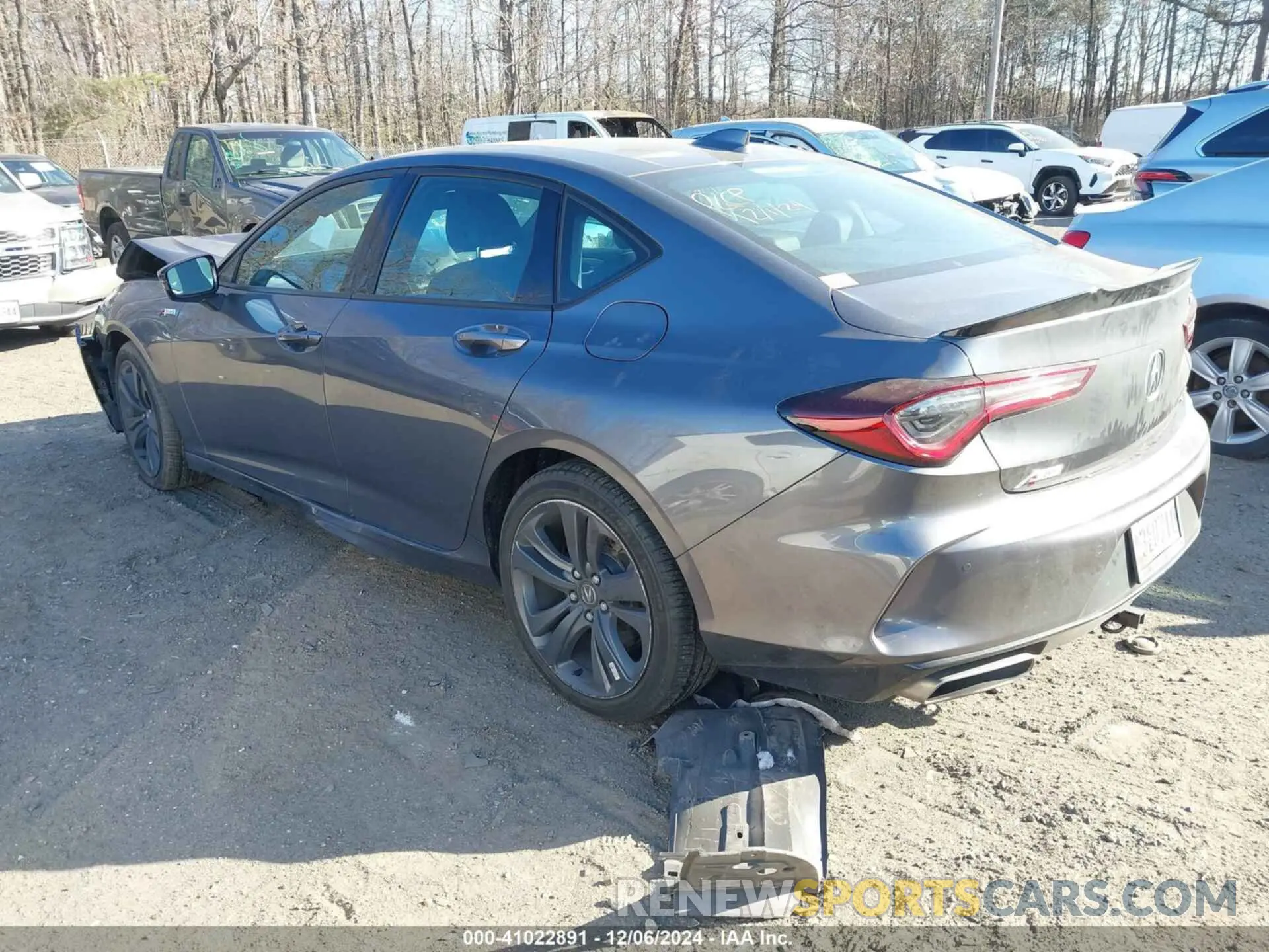 3 Photograph of a damaged car 19UUB6F52NA003485 ACURA TLX 2022