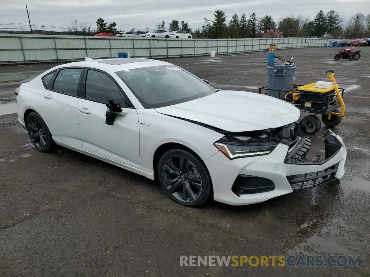4 Фотография поврежденного автомобиля 19UUB6F56NA003697 ACURA TLX 2022