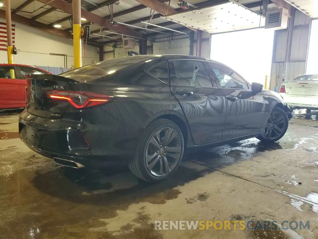 3 Photograph of a damaged car 19UUB6F57NA000128 ACURA TLX 2022