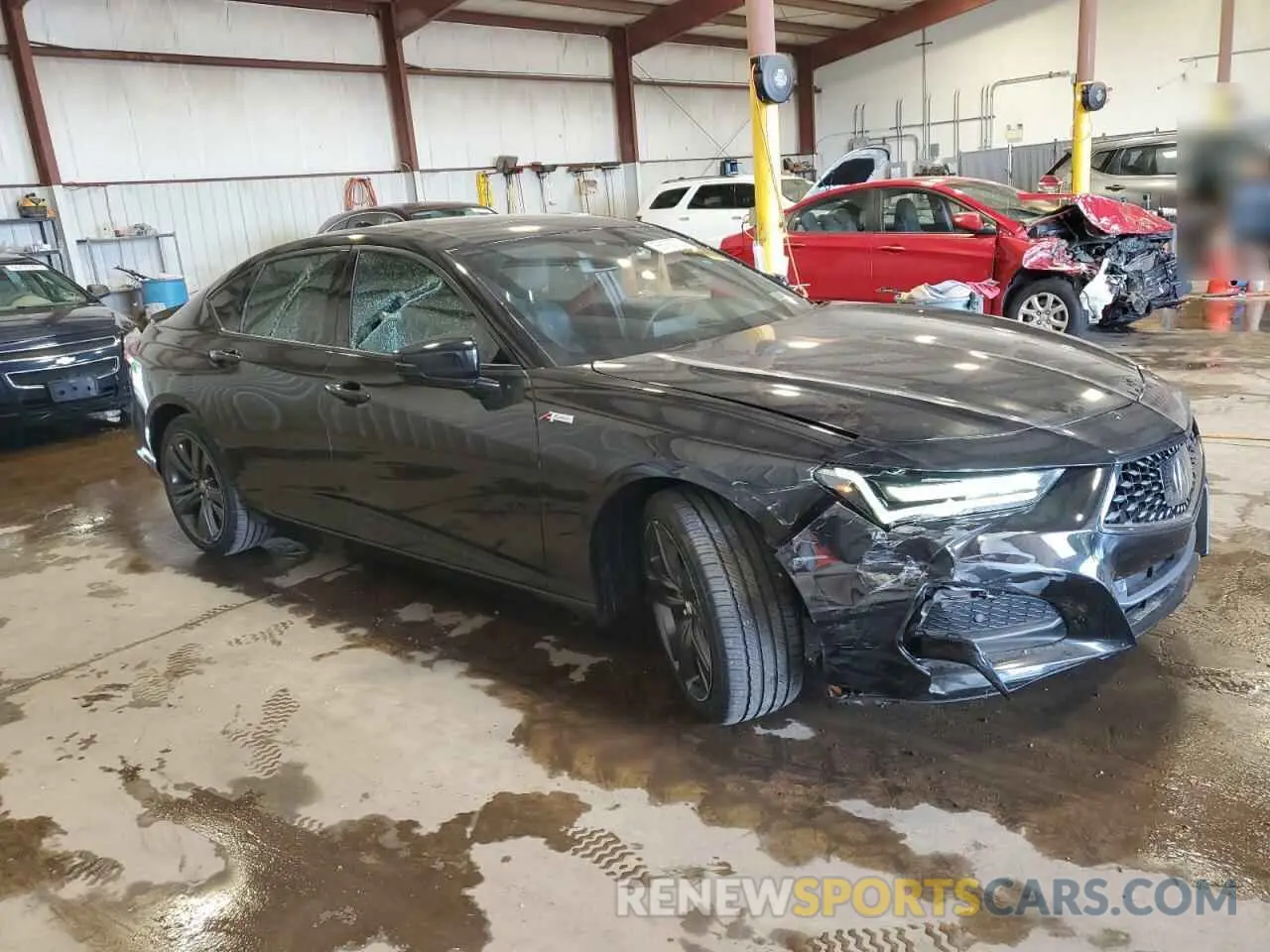 4 Photograph of a damaged car 19UUB6F57NA000128 ACURA TLX 2022