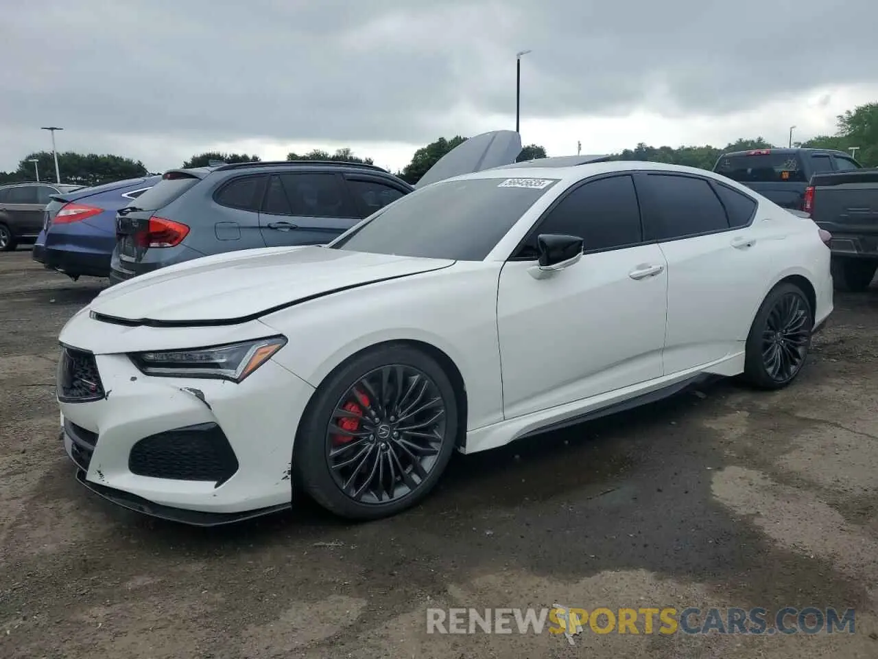 1 Photograph of a damaged car 19UUB7F04NA001148 ACURA TLX 2022