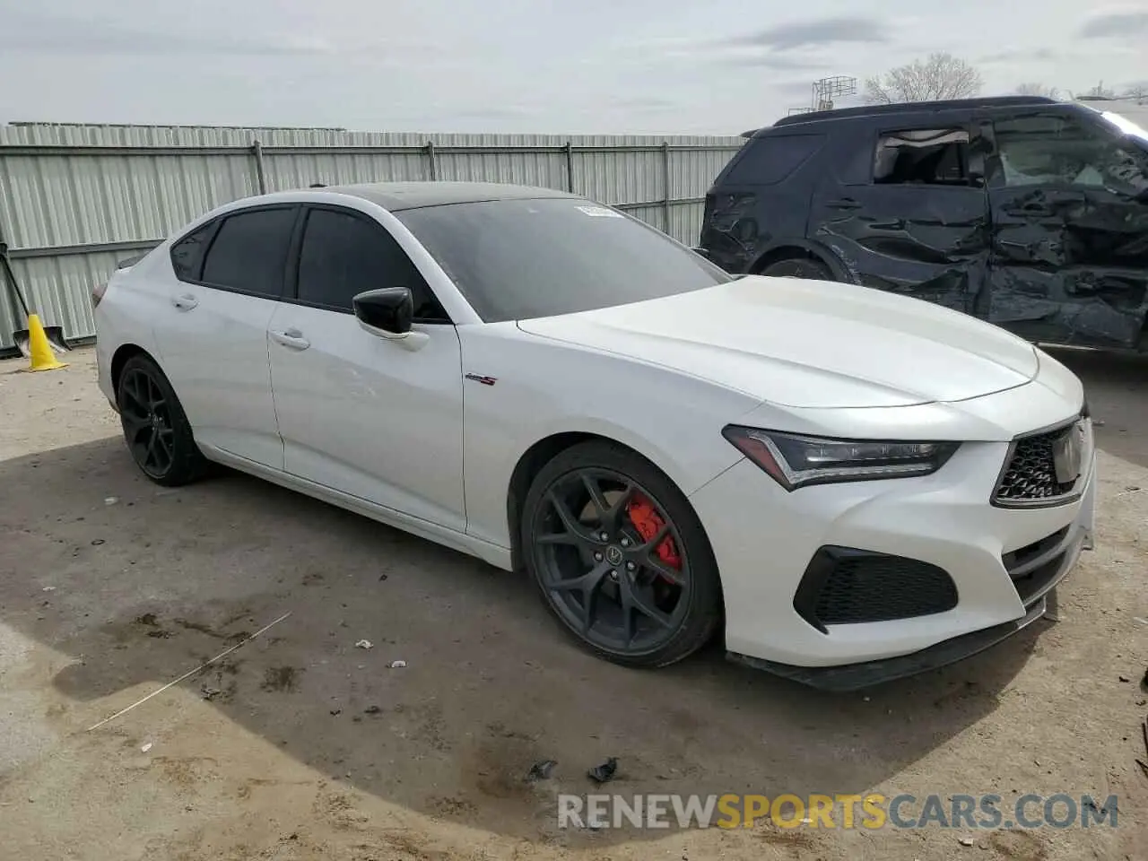 4 Фотография поврежденного автомобиля 19UUB7F95NA001576 ACURA TLX 2022
