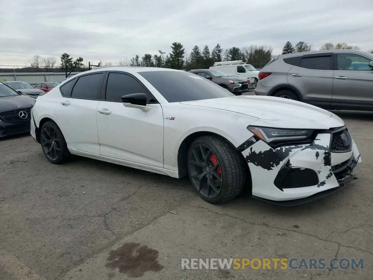 4 Фотография поврежденного автомобиля 19UUB7F95NA002016 ACURA TLX 2022
