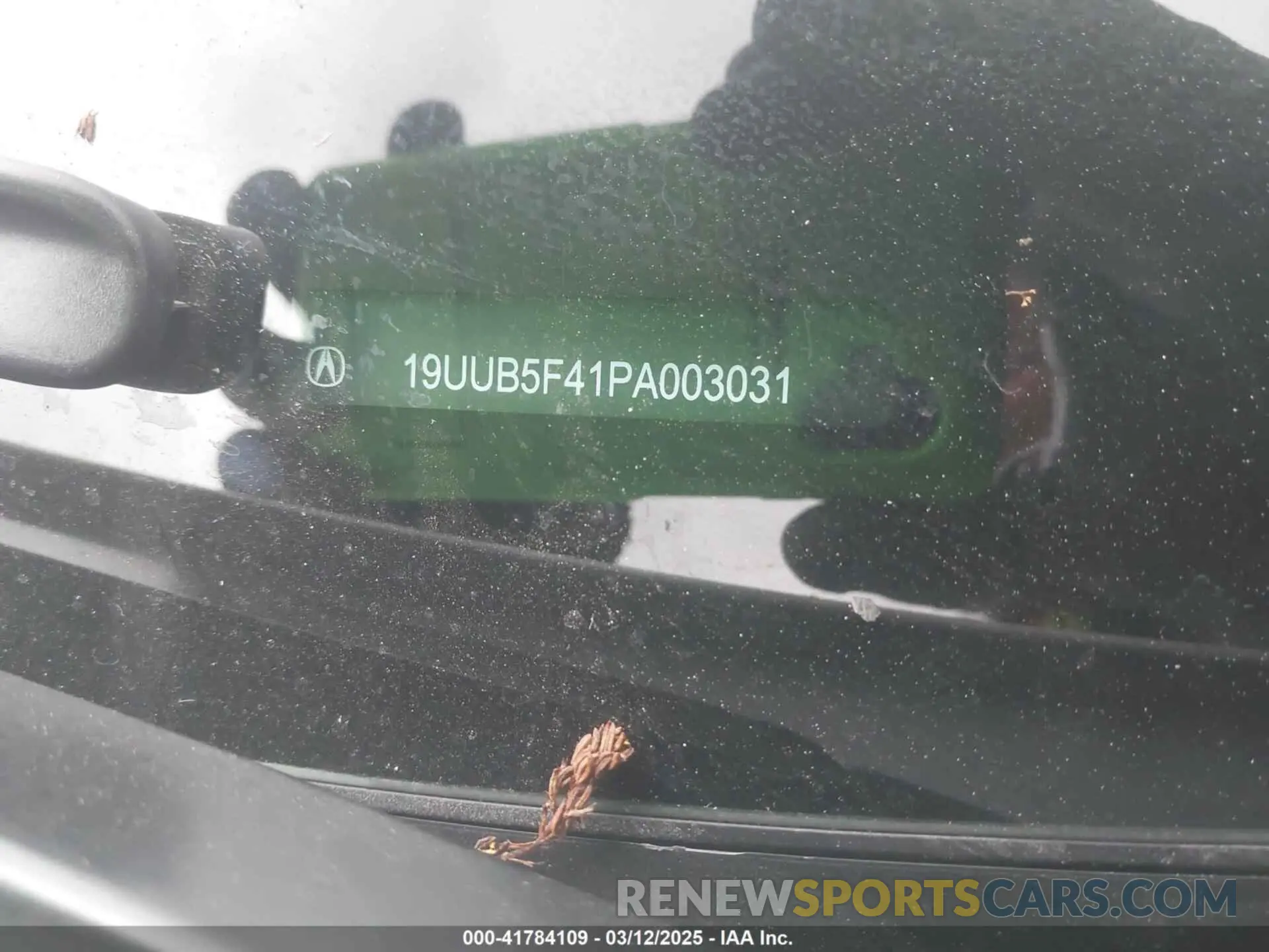 9 Фотография поврежденного автомобиля 19UUB5F41PA003031 ACURA TLX 2023
