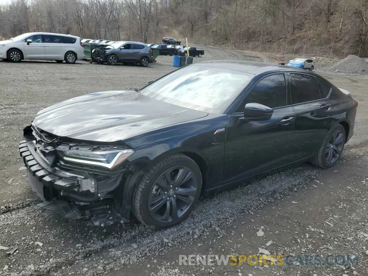 1 Photograph of a damaged car 19UUB6F50PA002337 ACURA TLX 2023