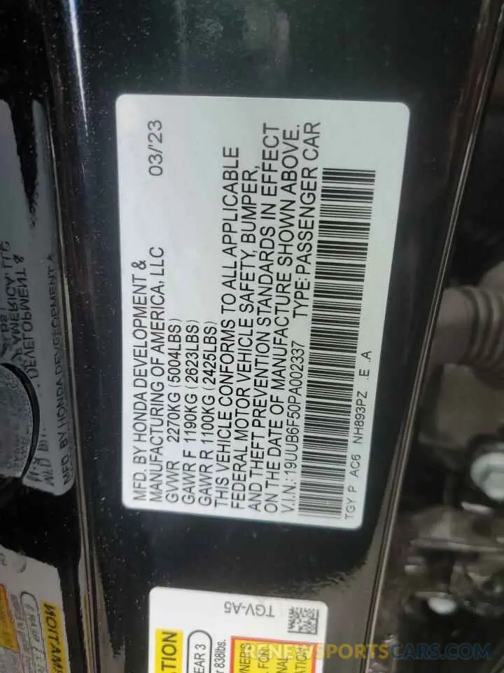 14 Photograph of a damaged car 19UUB6F50PA002337 ACURA TLX 2023