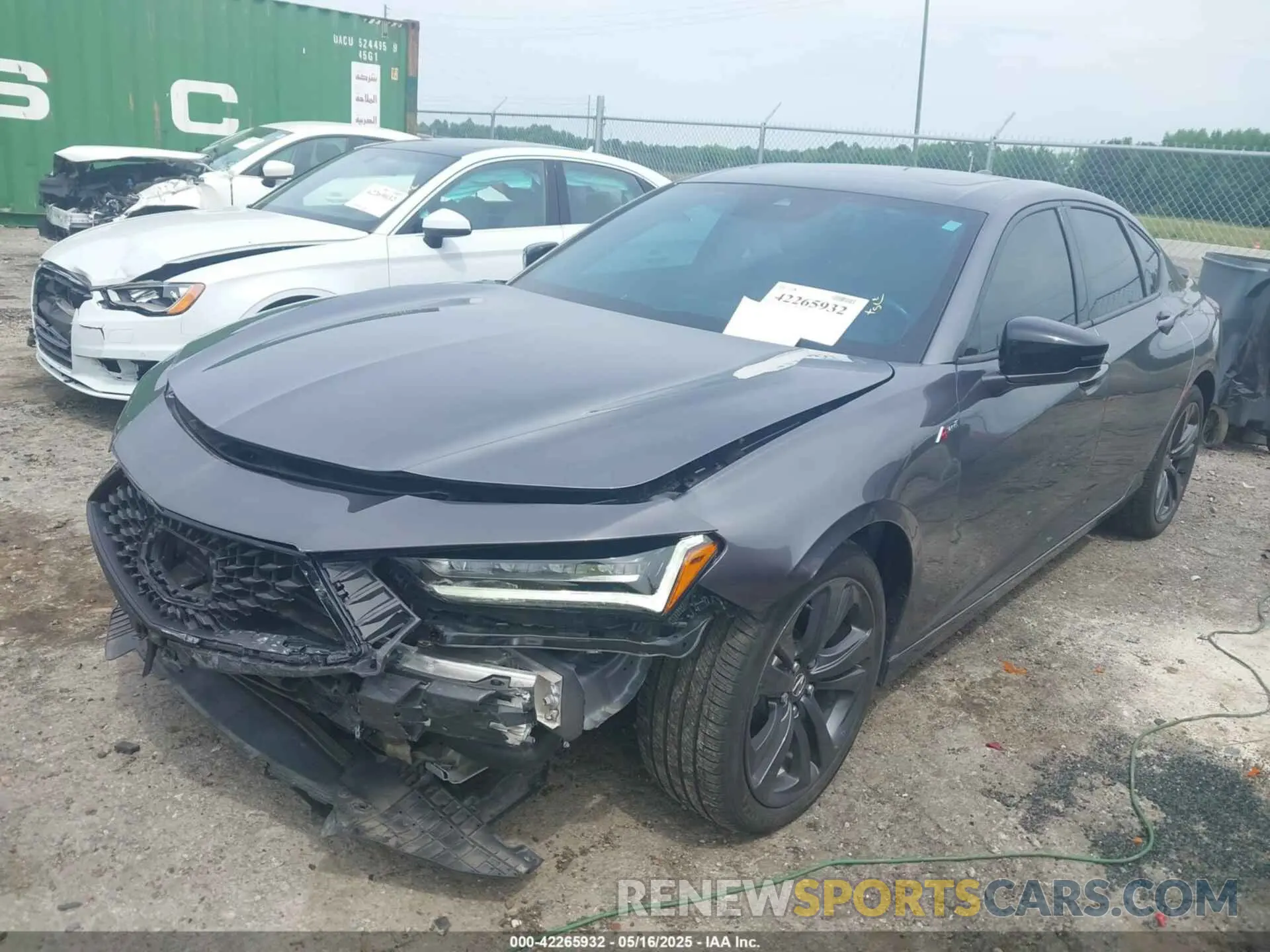2 Photograph of a damaged car 19UUB6F59PA002787 ACURA TLX 2023