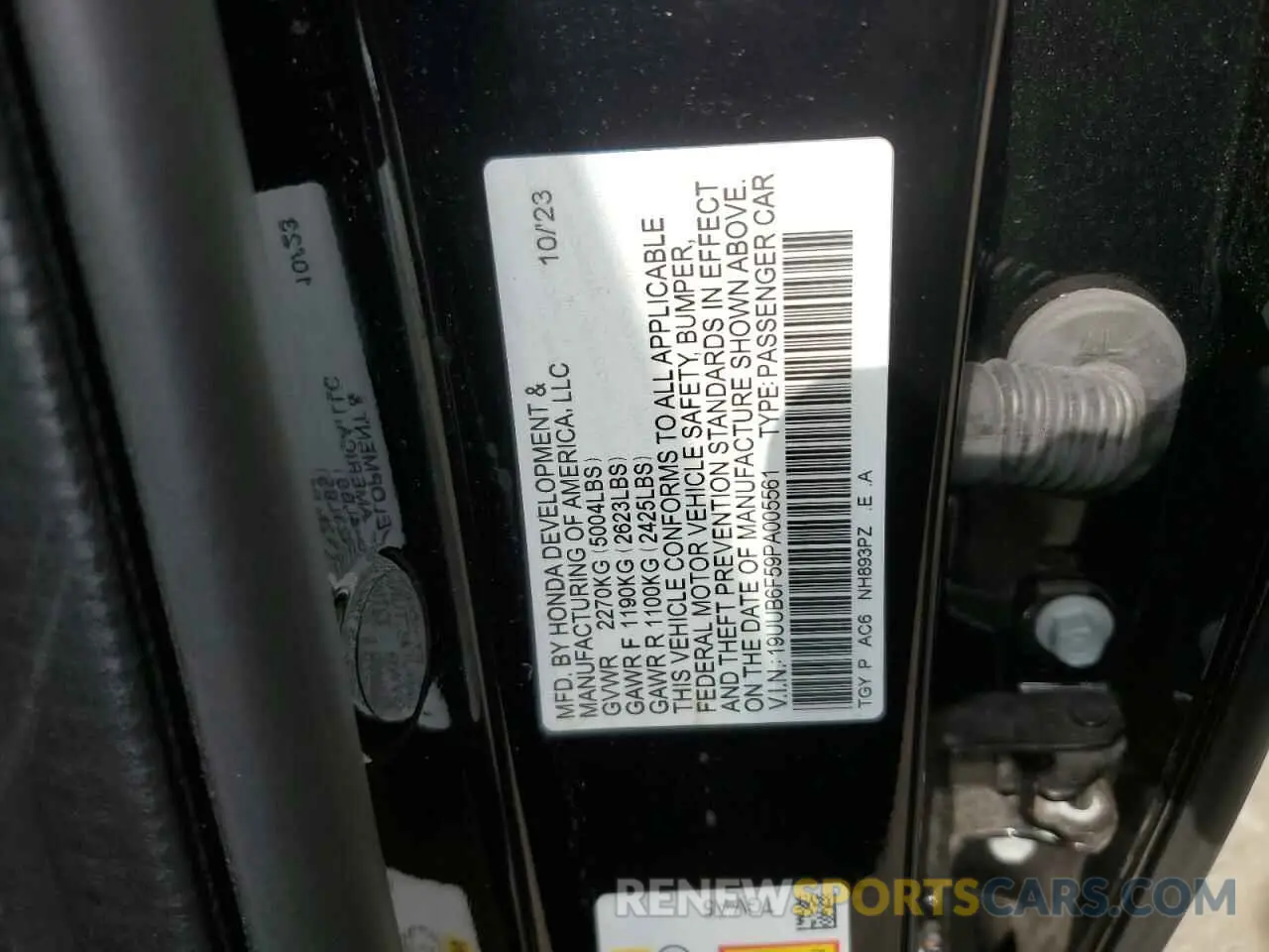 12 Photograph of a damaged car 19UUB6F59PA005561 ACURA TLX 2023