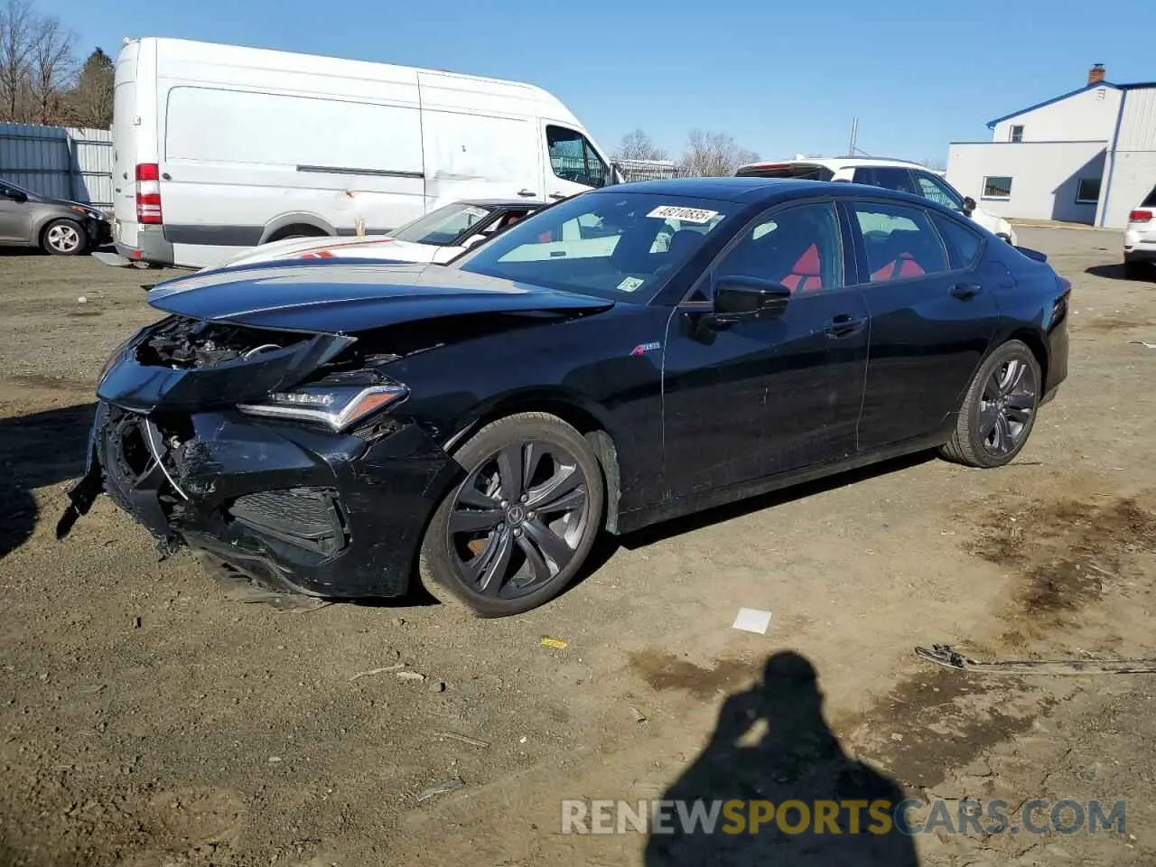 1 Photograph of a damaged car 19UUB6F59PA006077 ACURA TLX 2023