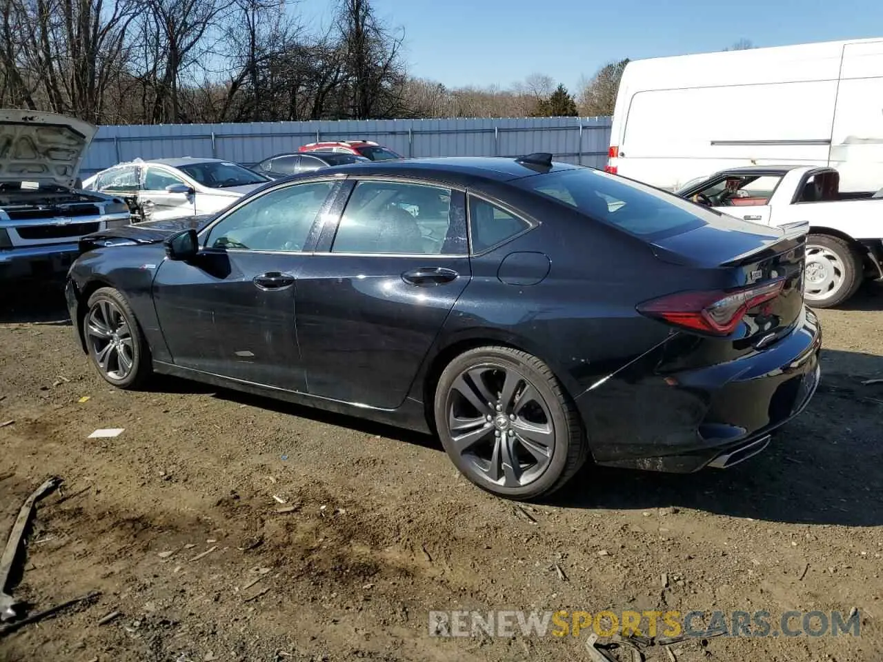 2 Photograph of a damaged car 19UUB6F59PA006077 ACURA TLX 2023