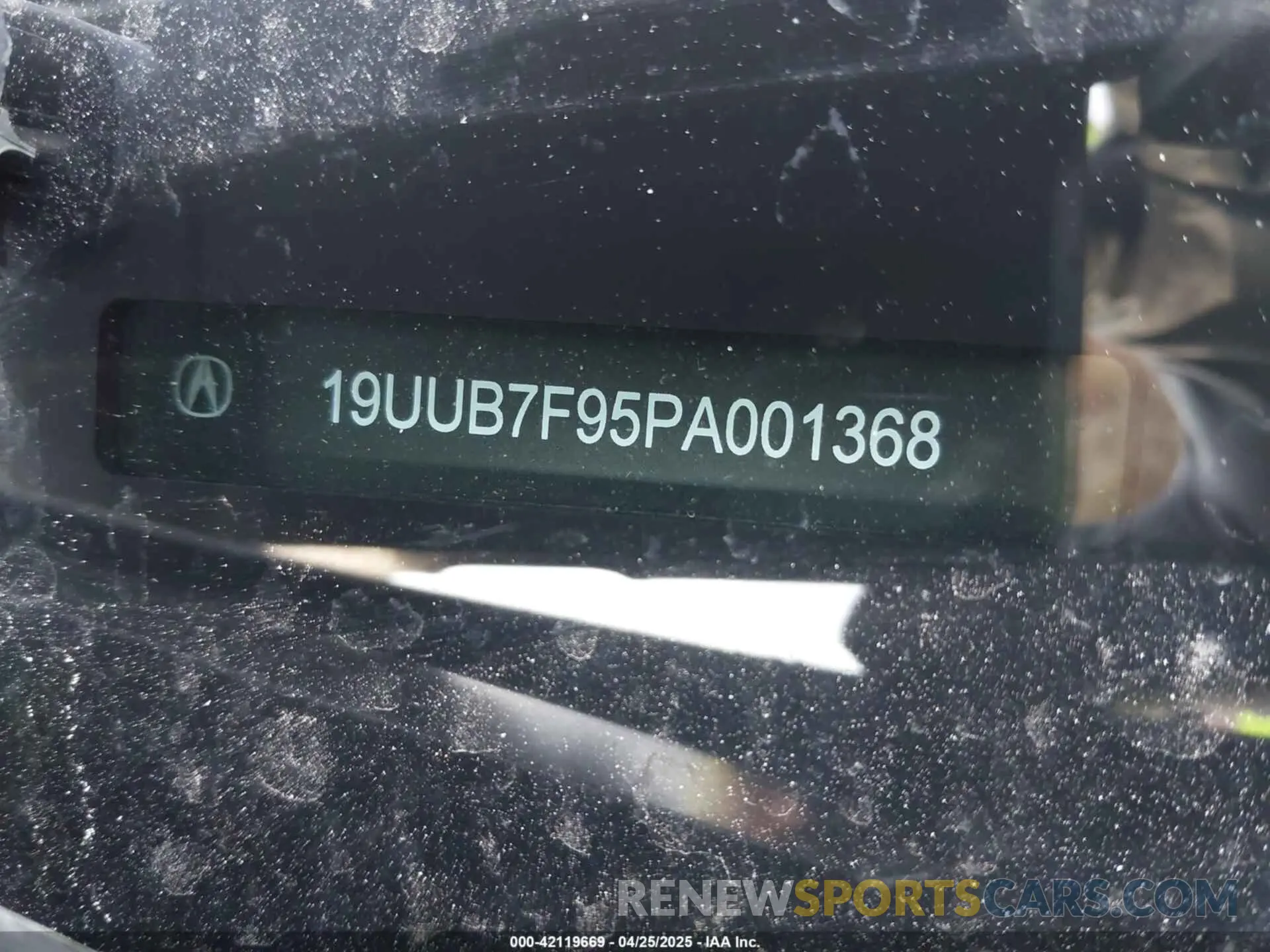 17 Photograph of a damaged car 19UUB7F95PA001368 ACURA TLX 2023