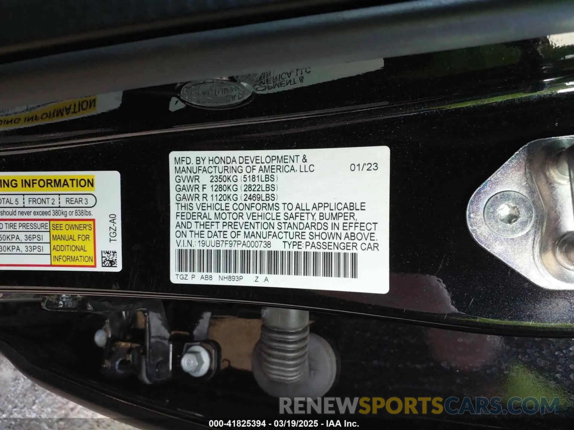 9 Фотография поврежденного автомобиля 19UUB7F97PA000738 ACURA TLX 2023