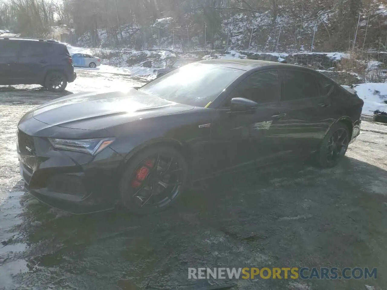 1 Photograph of a damaged car 19UUB7F05RA000077 ACURA TLX 2024