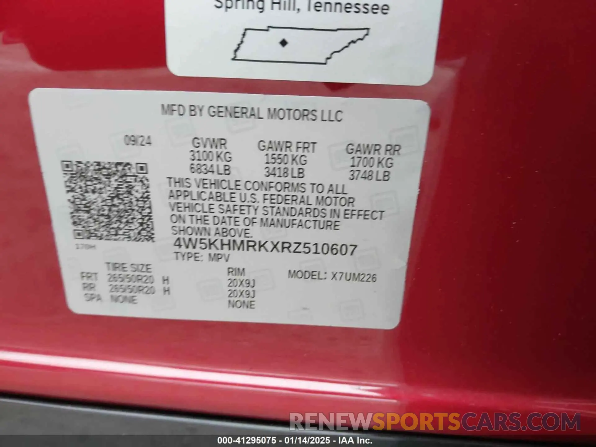 8 Photograph of a damaged car 4W5KHMRKXRZ510607 ACURA ZDX 2024