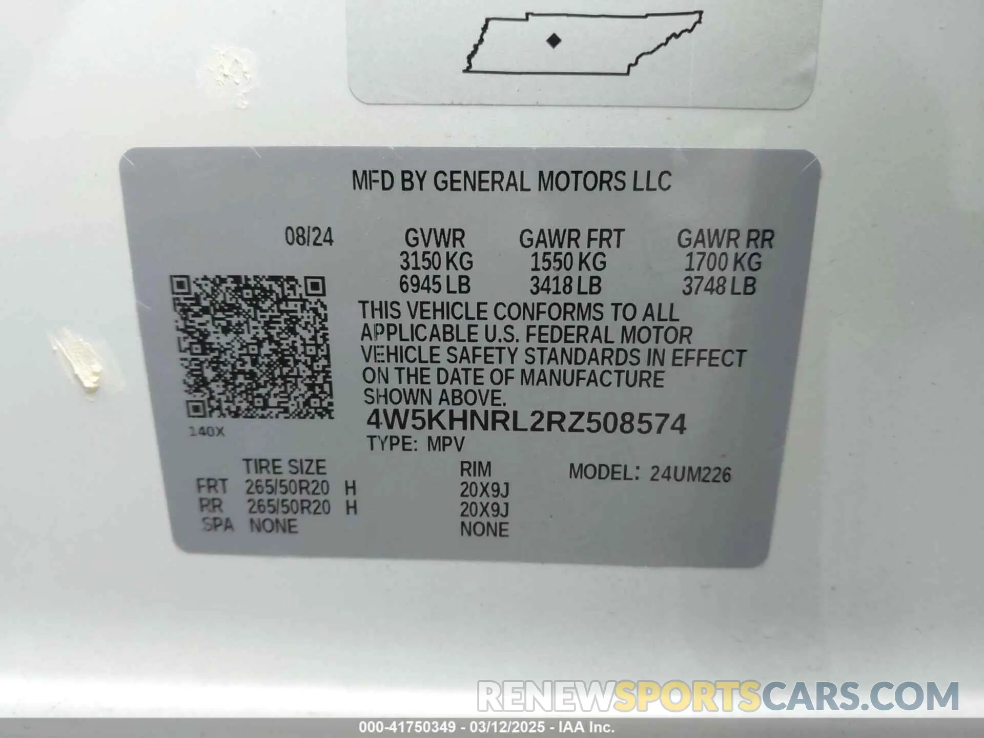 9 Photograph of a damaged car 4W5KHNRL2RZ508574 ACURA ZDX 2024