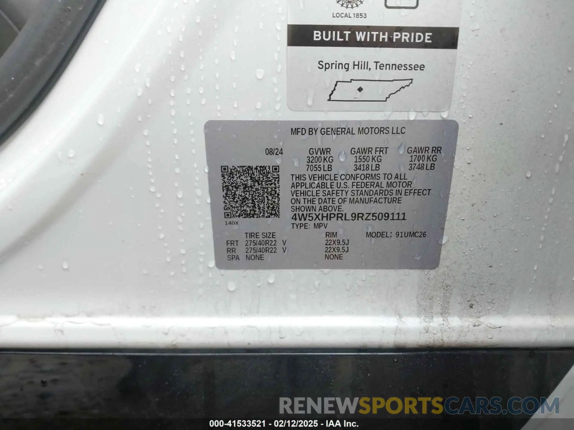 9 Фотография поврежденного автомобиля 4W5XHPRL9RZ509111 ACURA ZDX 2024
