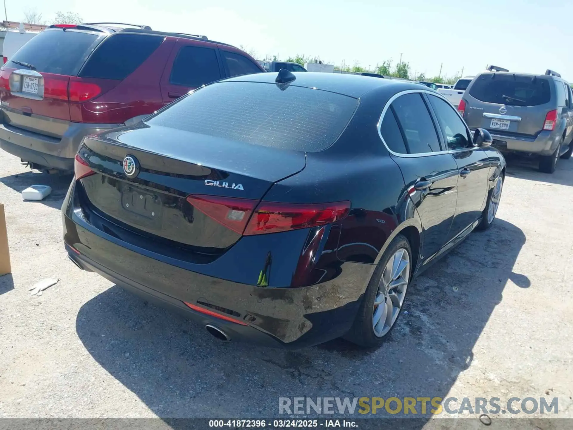 4 Фотография поврежденного автомобиля ZARFAMAN0K7598745 ALFA ROMEO GIULIA 2019